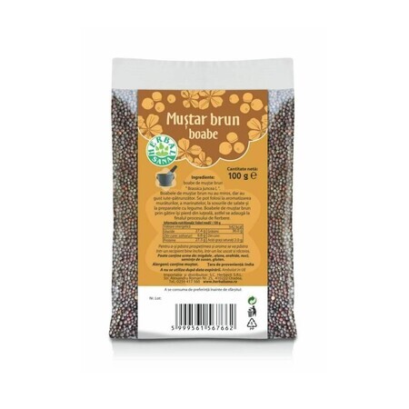 Moutarde brune, 100 gr, Herbal Sana