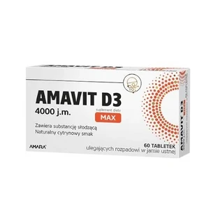 Amavit D3 MAX 4000j.m., 60 tablets