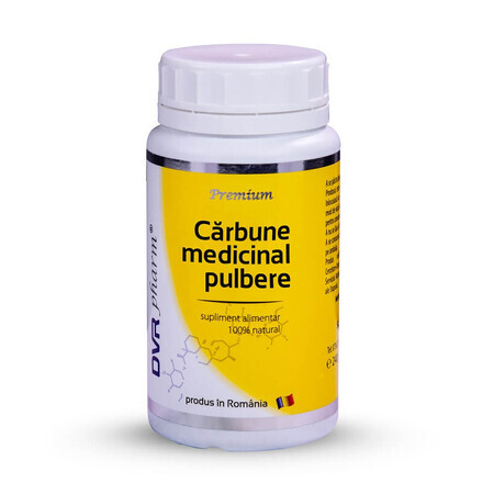 Cărbune medicinal pulbere, 200g, DVR Pharm