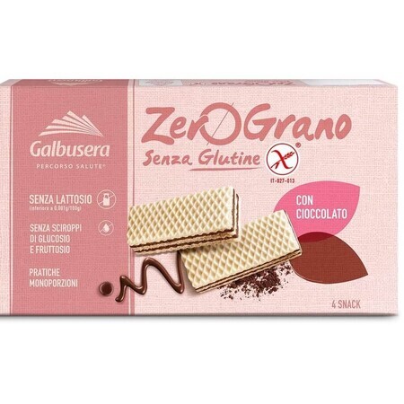 Glutenvrije chocoladewafels, 180 gr, Galbusera