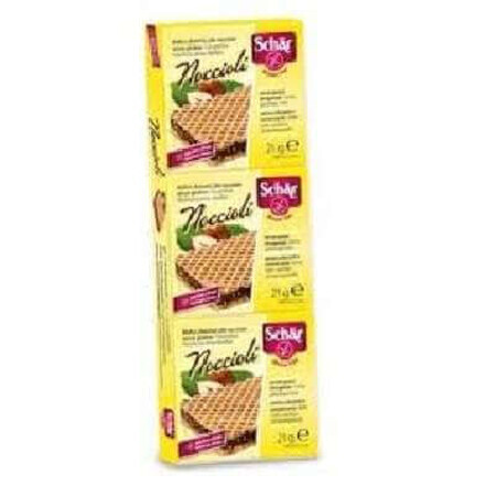 Hazelnootcrème wafels, Noccioli, 3 x 21g, Dr. Schar