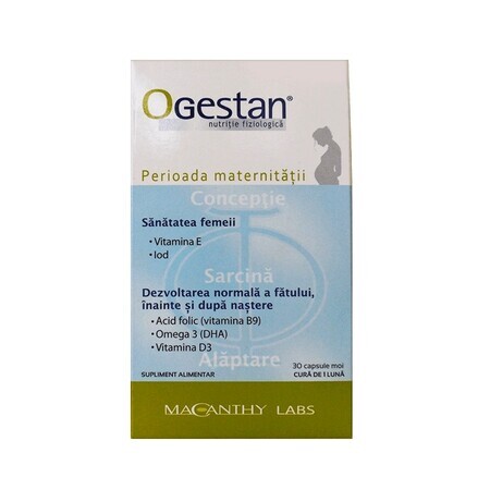 Ogestan nutrition physiologique, 30 gélules, Macanthy