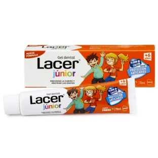 Lacer Junior Tandpasta Aardbei 75ml