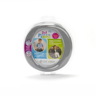 Folding potty, grey-white, Potette Plus