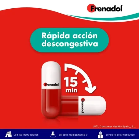 FRENADOL DESCONGESTIVO 16 CAPSULAS