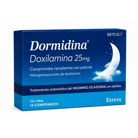 DORMIDINE 25 MG 14 TABLETS