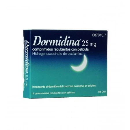 DORMIDINE 25 MG 14 TABLETS