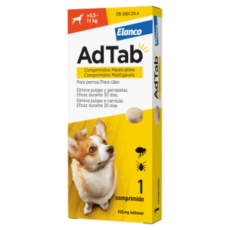 ADTAB 225 MG 1 KAUTABLETTE FÜR HUNDE (5,5-11 KG)