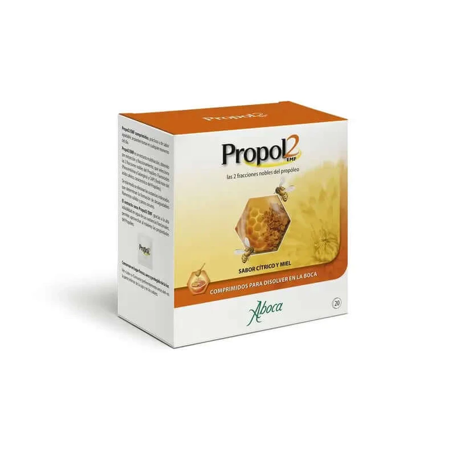 Aboca Propol 2 EMF 20 comprimidos bucodispersables citrico y miel
