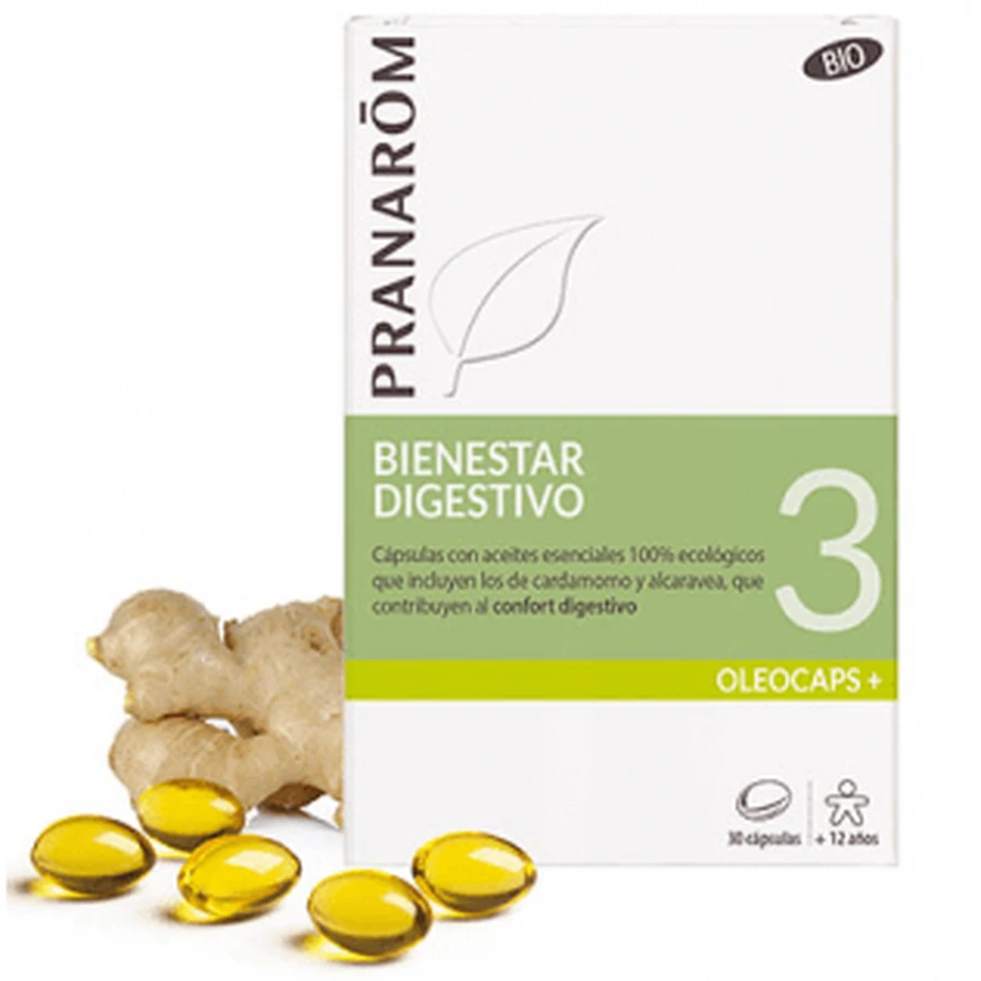 Pranarom Oleocaps 3 Verdauung und Verdauungstrakt 30 Kapseln