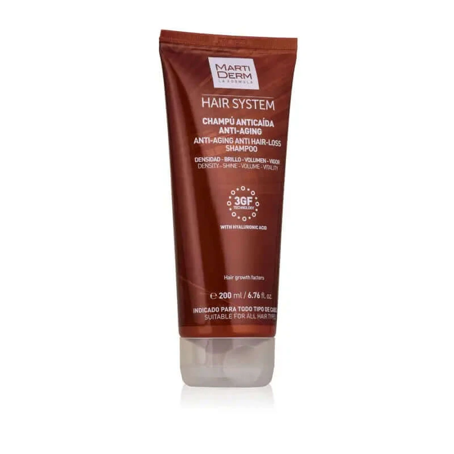 Martiderm Hair System 3GF Shampoo voor frequent gebruik tegen verouderend haaruitval, 200ml
