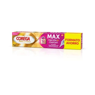 Corega Max Fijacion + Confort Sin Sabor 70g