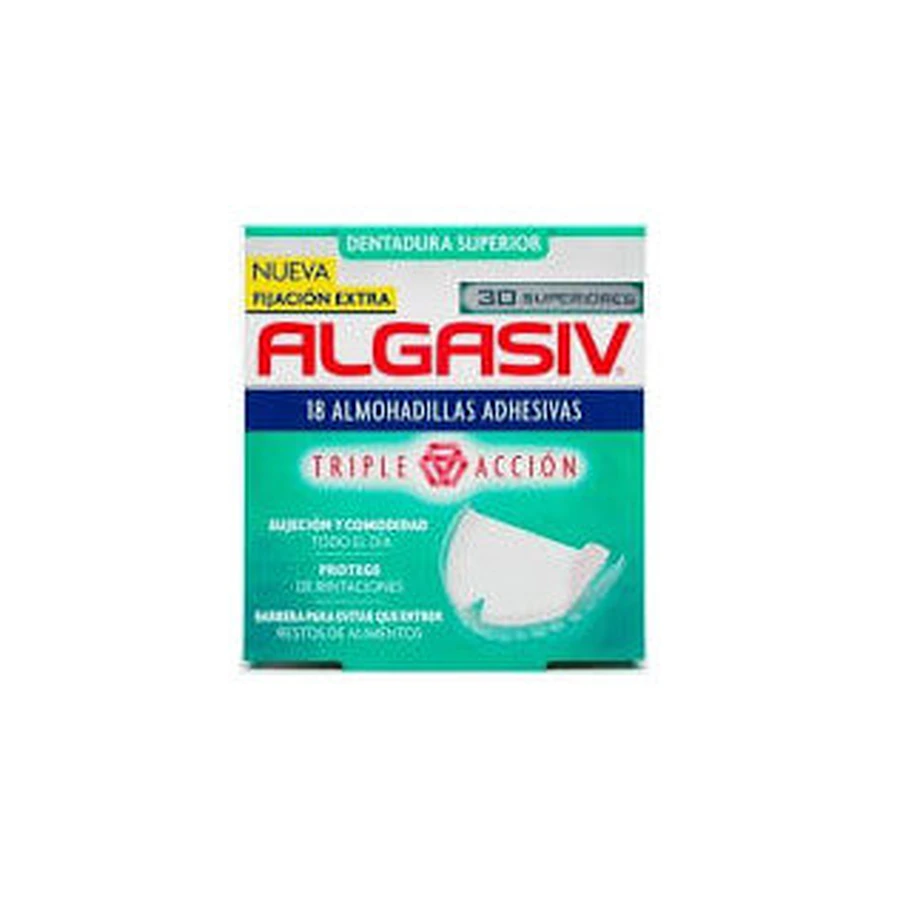 Algasiv Hechtpleisters Bovenprothese, 30 stuks.