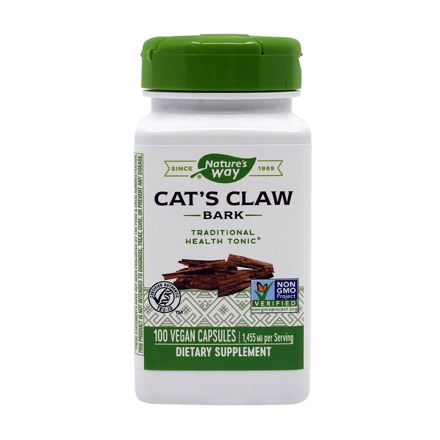 Cat's Claw 485mg Nature's Way, 100 gélules, Secom