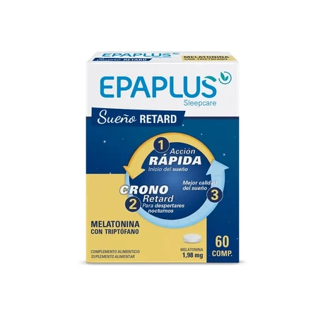 Epaplus Sleepcare Melatonin RETARD mit Tryptophan 60 Tabletten