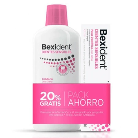 Bexident Sensitive Teeth Pack Mondwater 500 ml + tandpasta 75 ml