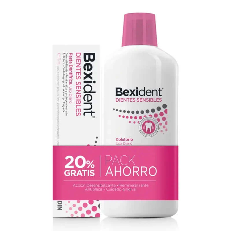 Bexident Sensitive Teeth Pack Mondwater 500 ml + tandpasta 75 ml