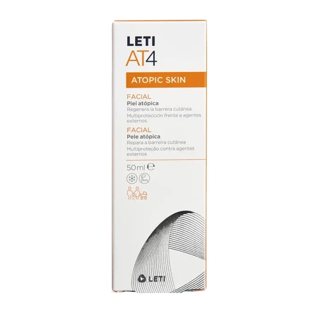 Leti AT4 Gezichtsbehandeling Atopische en/of Droge Huid, 50ml