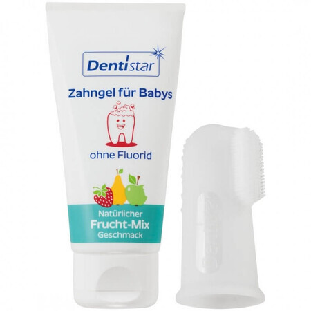 Tandpasta 30ml + Zachte Silicone Vingerhoed, +3 maanden, Dentistar