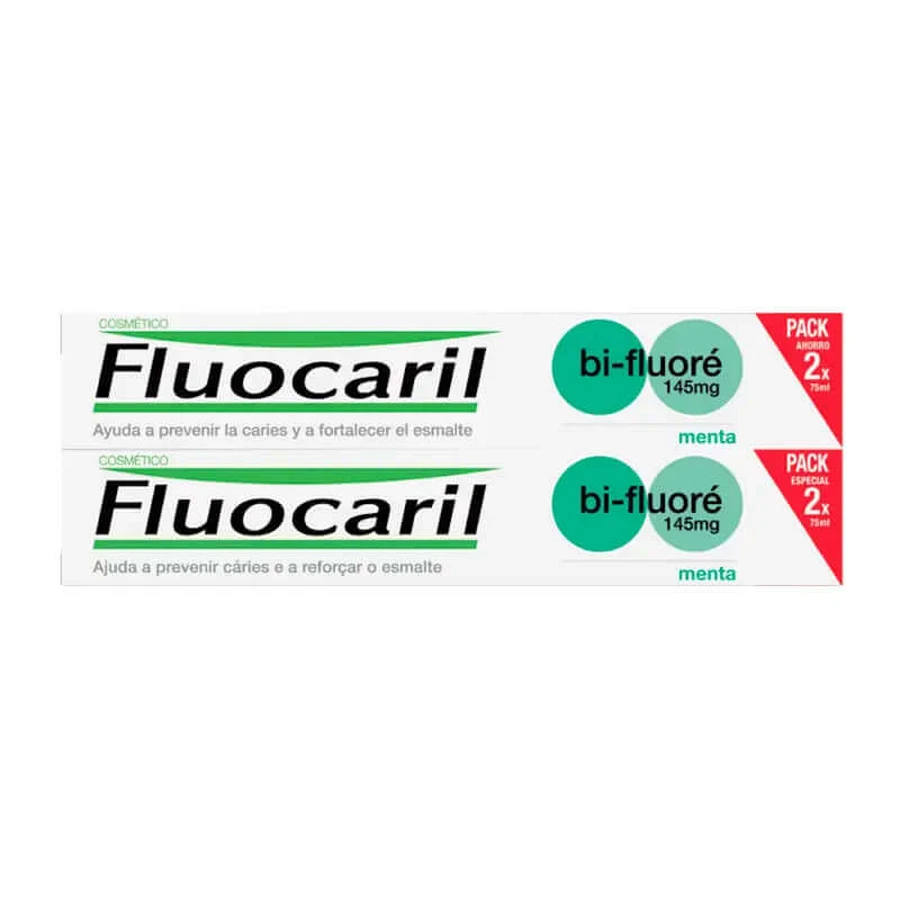 Fluocaril DUPLO Bi-Fluoride Mint Paste 145mg 2x75ml