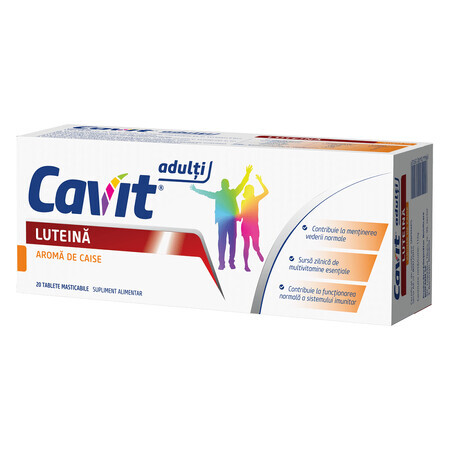 Cavit Adult Luteïne, 20 kauwtabletten, Biofarm