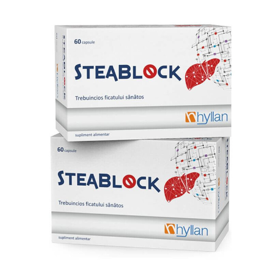 Steablock pack, 60 gélules + 60 gélules, Hyllan Évaluations