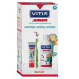 Vitis Junior PACK Paste Mundspülung 50ml + Zahnpasta 75ml + Zahnbürste