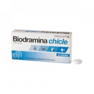 BIODRAMIN 20 MG 6 KAUGUMMI