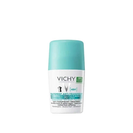 Vichy Antitranspirant Deodorant 48h Anti-Yellow White Stains No Residue Effect 50 ml