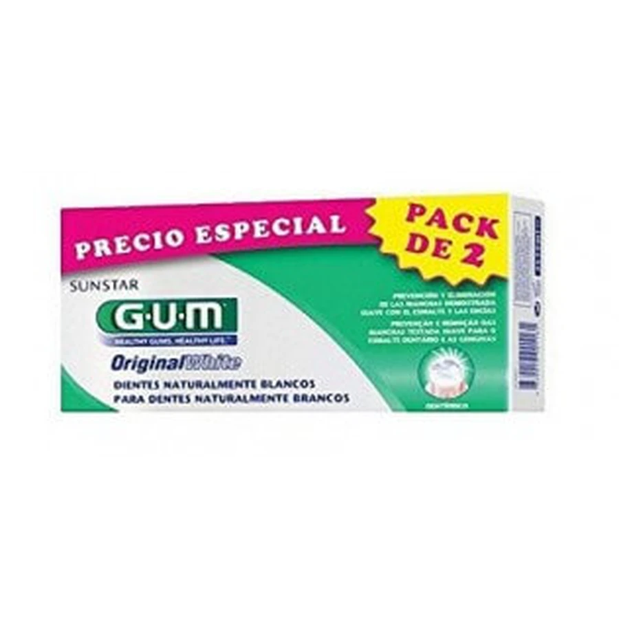 GUM DUPLO originele witte pasta 2 x 75ml