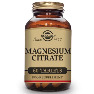Solgar Magnesium Citrate, 60 tablets