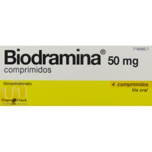 BIODRAMINE 50 MG 4 TABLETTEN