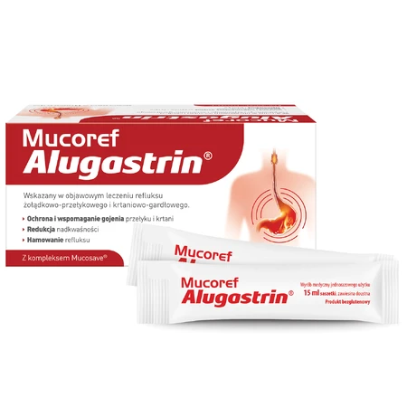 Mucoref Alugastrin, 15 ml x 14 sobres