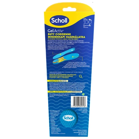 Scholl GelActiv, shoe insoles, daily, size L 40-46.5, 2 pieces