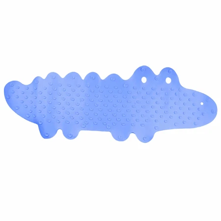 Bocioland, antislip badmat, blauwe krokodil, 1 stuk