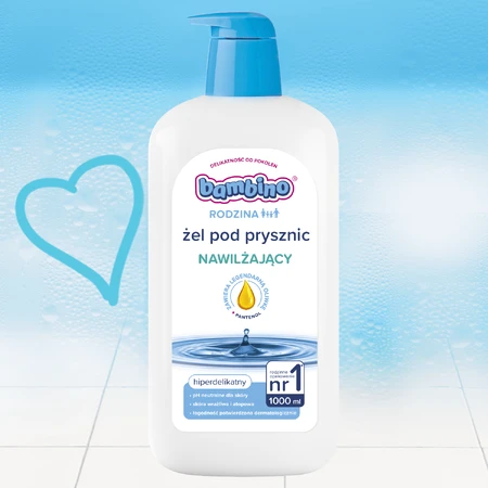 Bambino Family, hydraterende douchegel, 1l