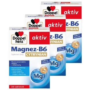 Doppelherz Aktiv Magnesium-B6 Citraat set, 3 x 30 tabletten