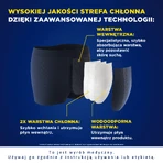 Tena Men Protective Boxer, herbruikbare boxershort voor lichte incontinentie, zwart, maat M, 1 stuk