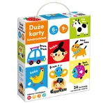 CzuCzu Large contrast cards, baby book, 6-9 months, 24 elements