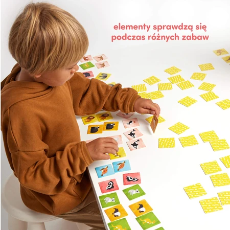 CzuCzu Memoryspel Werelddieren, spel voor kinderen vanaf 3 jaar, 108 elementen