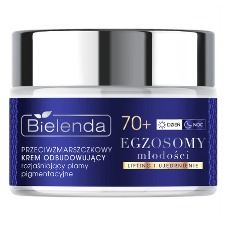 Bielenda Exosomes of Youth 70+, herstellende crème tegen rimpels om pigmentvlekken op te lichten, 50 ml