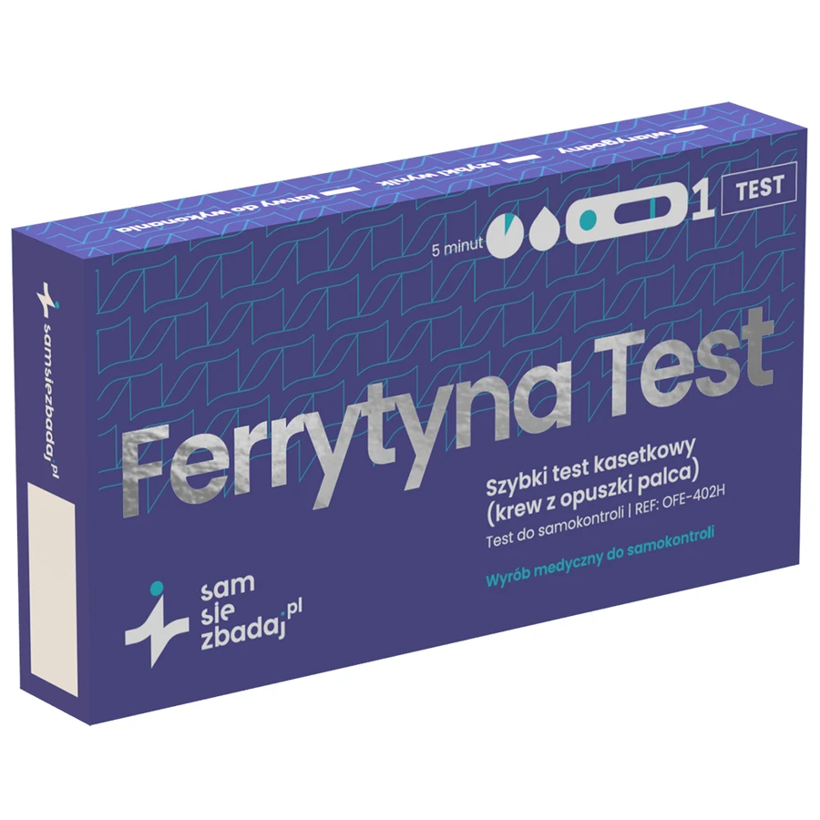 Test Yourself Ferritin Test, rapid test for determining blood ferritin levels, cassette, 1 piece