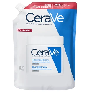 CeraVe, moisturizing lotion for face and body with ceramides, dry and very dry skin, stock, 454 g