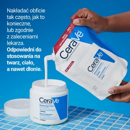 CeraVe, Gesichts- und Körperfeuchtigkeitslotion mit Ceramiden, trockene und sehr trockene Haut, Reserve, 454 g