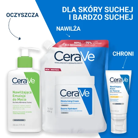 CeraVe, Gesichts- und Körperfeuchtigkeitslotion mit Ceramiden, trockene und sehr trockene Haut, Reserve, 454 g