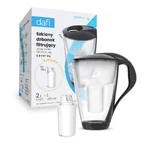 Dafi Crystal Led, glass filter pitcher, black, 2 l + Classic filter, 1 piece