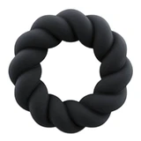 Rocks-Off Twisted, erectie ring, zwart