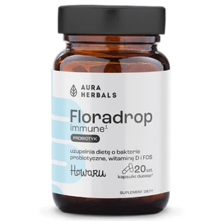 Aura Herbals Floradrop immune, probiotique, 20 gélules