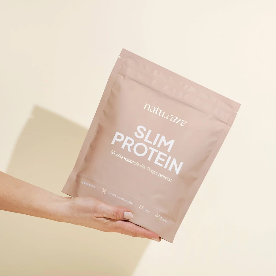 Natu Care Slim Protein, sabor vainilla bourbon, 375 g