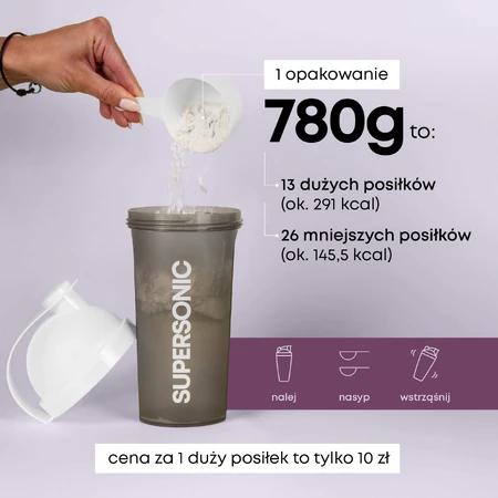 Supersonic Shape Meal, Vanilleeis-Geschmack, 780 g
